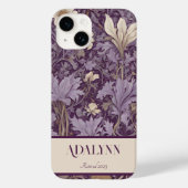  Botanische Pensioengeschenken voor Moeder Violet Case-Mate iPhone Case (Achterkant)