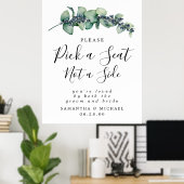 Botanische pik een zitplaats zonder zijwentelteken poster (Thuiskantoor)