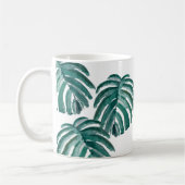 Botanische Plant Printmaking Green Painting Art Koffiemok (Links)