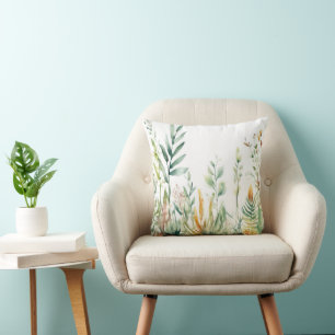 Botanische Planten Groen Wit Ontwerp 311 Kussen