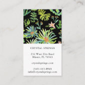 Botanische Planten met landschapsarchitectuur Visitekaartje (Achterkant)