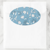 botanische planten ovale sticker (Tas)