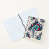 Botanische pochoirpatroon in Art Nouveau Notitieboek (Binnen)