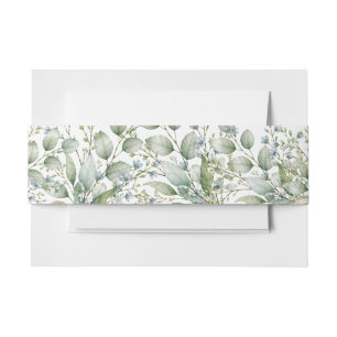 Botanische print uitnodigingen wikkel