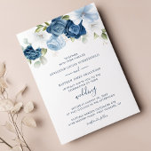 Botanische puistblauw Grieks budget bruiloft Briefpapier