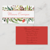 Botanische rand visitekaartje (Voorkant / Achterkant)