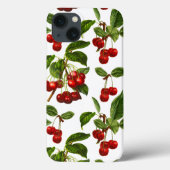 botanische rode kersen afdrukken Case-Mate iPhone case (Achterkant)