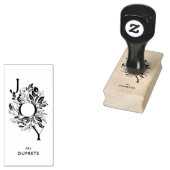 Botanische roestbak 	rubberstempel (Gestempeld)