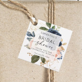 Botanische roze Waterverf Vrijgezellenfeest Bedankjes Labels