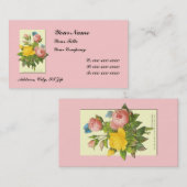 Botanische Rozen Aangepaste Visitekaartjes (Voorkant / Achterkant)