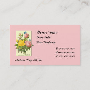 Botanische Rozen Aangepaste Visitekaartjes