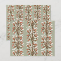 Botanische Salie & Terracotta Abstracte Calla Lily