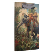  botanische scène olifant met howdah klembord (Rechts)