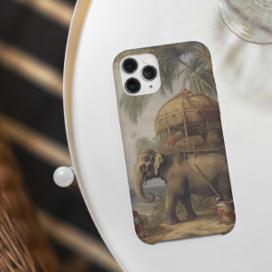  botanische scène olifant met howdah ook iPhone 11 pro hoesje