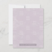 Botanische schaduw - Paarse dames Notitiekaartje (Achterkant)