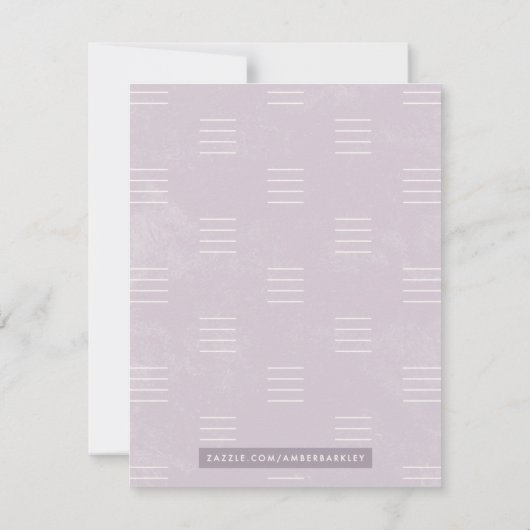 Botanische schaduw - Paarse dames Notitiekaartje (Achterkant)