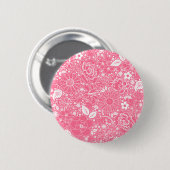 Botanische schoonheden Lichte roze BUTTON (Voorkant /achterkant)