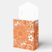 Botanische schoonheden Oranje RIBBON FAVOR BOX Bedankdoosjes (Geopend)