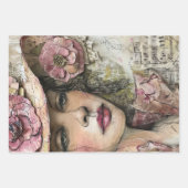 Botanische Schoonheden & Vogel Zware Gewicht Decou Inpakpapier Vel (Voorkant 3)