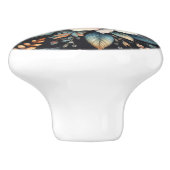 botanische schoonheid keramische knop (Zijkant)