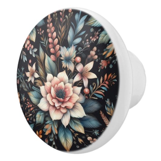 botanische schoonheid keramische knop (Rechts)