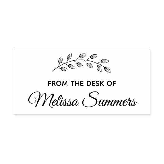 Botanische schoorsteenbladeren van de bureau van zelfinktende stempel (Design)