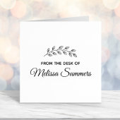 Botanische schoorsteenbladeren van de bureau van zelfinktende stempel