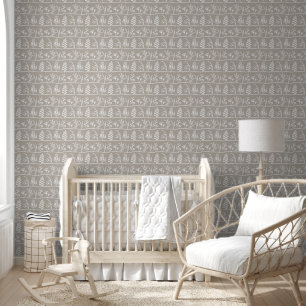 Botanische Serenade Moderne botanische silhouet Ta Behang