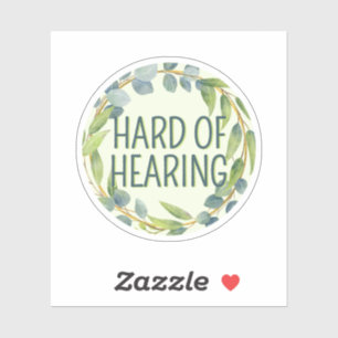 Botanische Slechthorendheid Groene Doofheid Sticker
