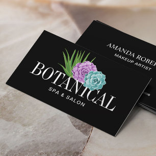 Botanische sonde Aloe Vera Natuur Salon & Spa Visitekaartje