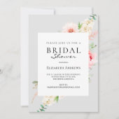 Botanische Spring Bridal Shower Invitation Kaart (Voorkant)