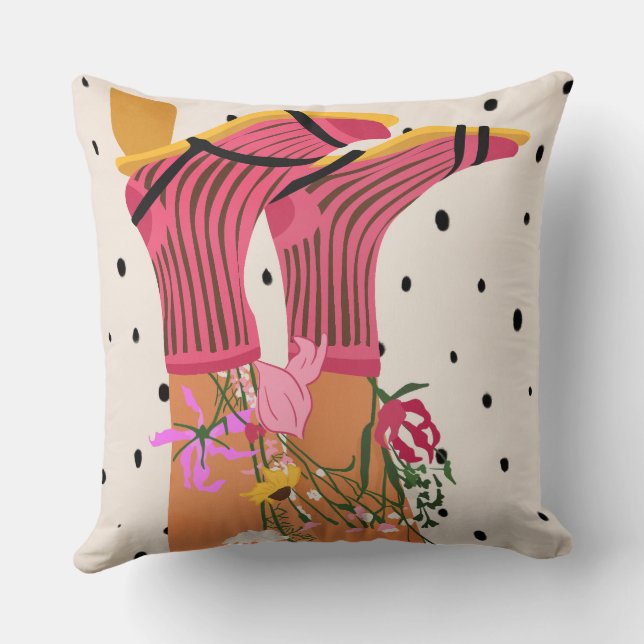 Botanische stappen kussen (Achterkant)