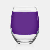 Botanische Succulent Trendy Paarse Elegant Wijnglas Zonder Voet (Rechts)