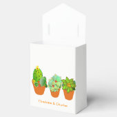 Botanische Succulente Planten Gepersonaliseerd Bedankdoosjes (Geopend)