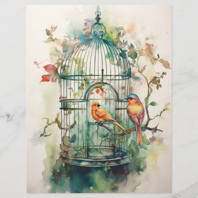 Botanische Symfonie Scrapbook Papier (Voorkant)