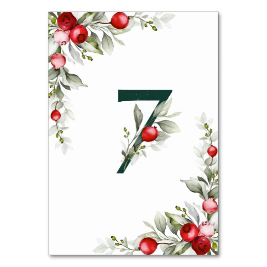 Botanische tabel 7 Weduwstabel nummer noel Kaart (Achterkant)