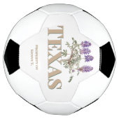 Botanische Texas Bluebonnet 2 Voetbal (Gedraaid)