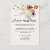 botanische tiny Floral Wedding Informatiekaartje (Voorkant)