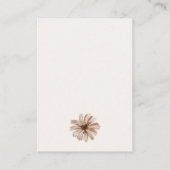  botanische tiny Floral Wedding Informatiekaartje (Achterkant)