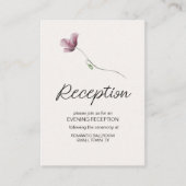  botanische tiny Floral Wedding Informatiekaartje (Voorkant)