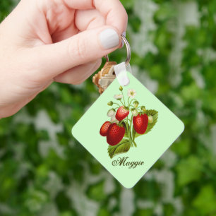 Botanische Tuin Aardbei Sleutelhanger
