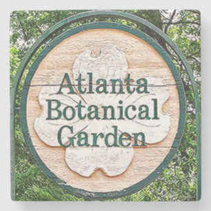 Botanische tuin Atlanta Landmark Marble Stone Coa Stenen Onderzetter