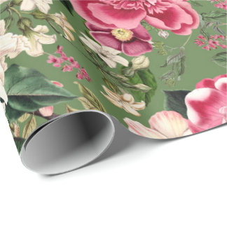 botanische tuin bloemenpatroon cadeaupapier