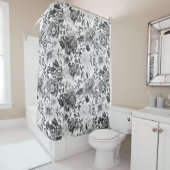 botanische tuin bloemenpatroon douchegordijn (In situ)