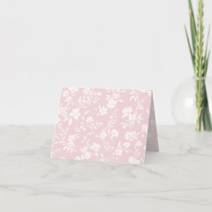 Botanische Tuin Neutraal - Blush Roze Bedankkaart