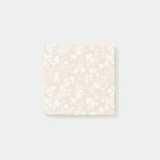 Botanische Tuin Neutraal - Zachte Linnen Post-it® Notes (Voorkant)
