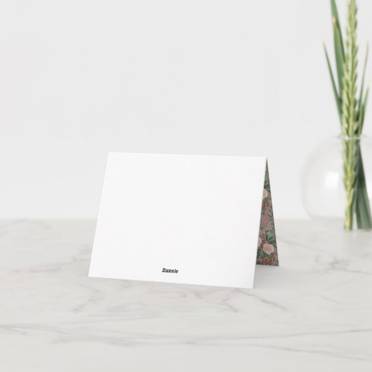 Botanische tuin Nieuw jaar| Fotokaart Feestdagen Kaart (Achterkant)