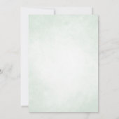 Botanische Tuin Ontwerp Emerald Ballgown Wedding Kaart (Achterkant)