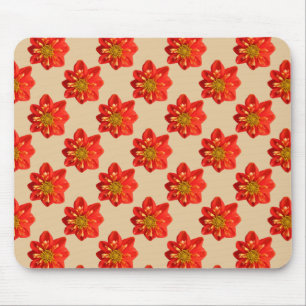 Botanische tuin Sinaasappel Dahlia Flower Muismat