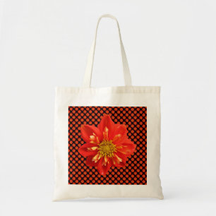 Botanische tuin Sinaasappel Dahlia Flower Tote Bag